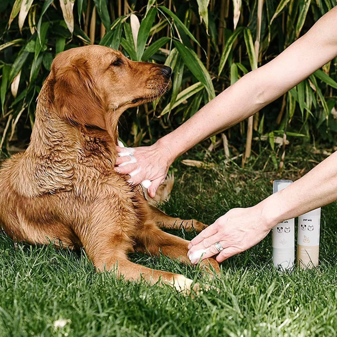 Private Label Dry Shampoo for Pets Natural Ingredients Deodorising Soothing Revitalise No Rinsing Pet Shampoo Coconut & Oat