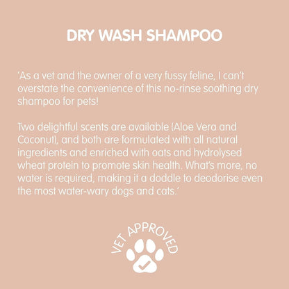 Private Label Dry Shampoo for Pets Natural Ingredients Deodorising Soothing Revitalise No Rinsing Pet Shampoo Coconut & Oat