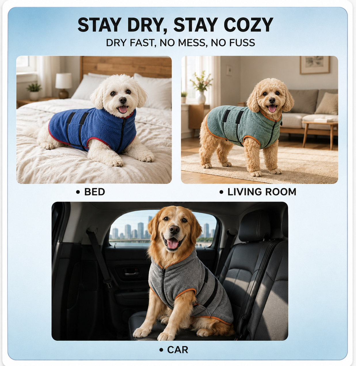 PawRobe — Dog Drying Coat.