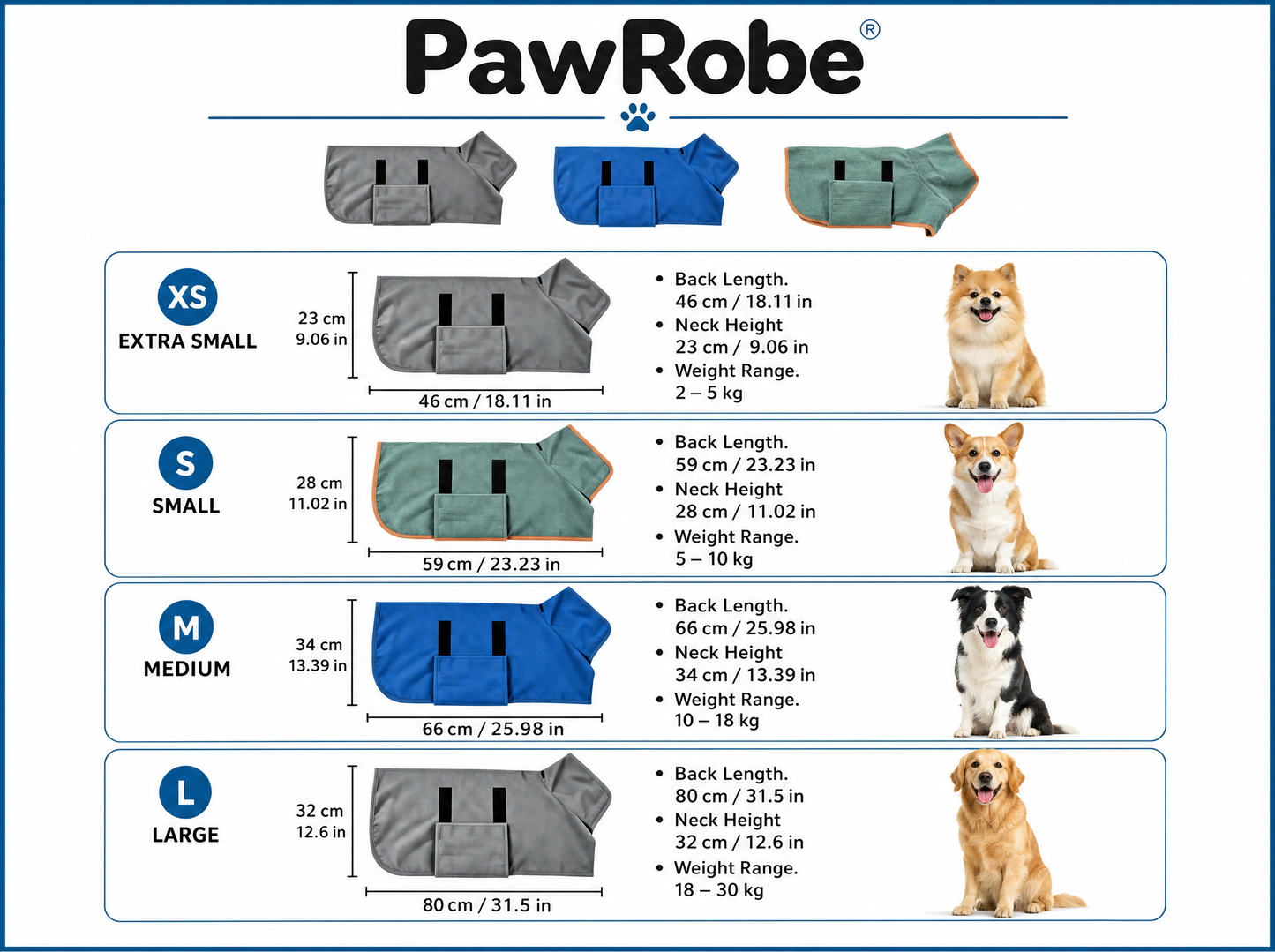 PawRobe — Dog Drying Coat.